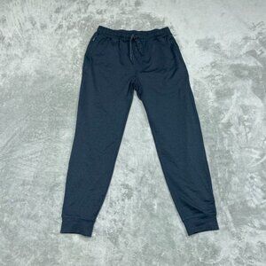 Kirkland Mens M Navy Blue Jogger Pants Elastic Waist Recycled Material a0860